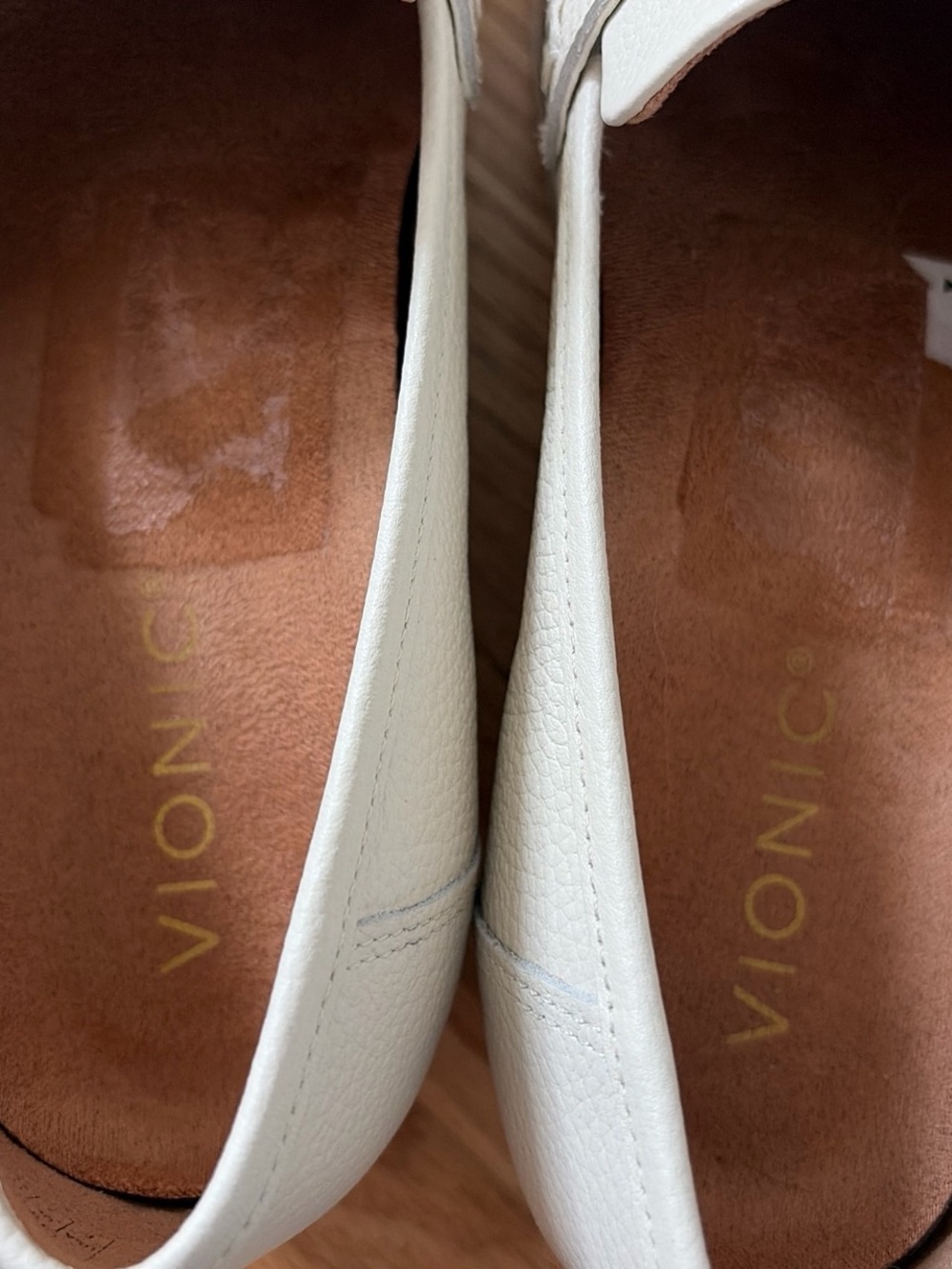Women’s Vionic Classic Leather Penny Loafers in Off-White - Picture 3 of 4